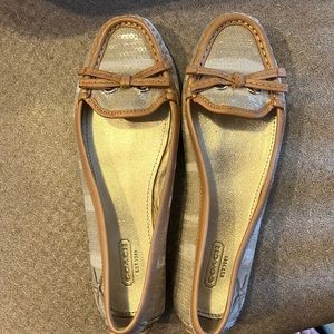 Coach sequin moccasins